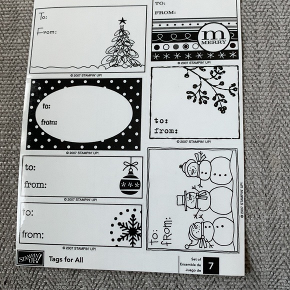 Tags for All stamp set - Picture 3 of 12